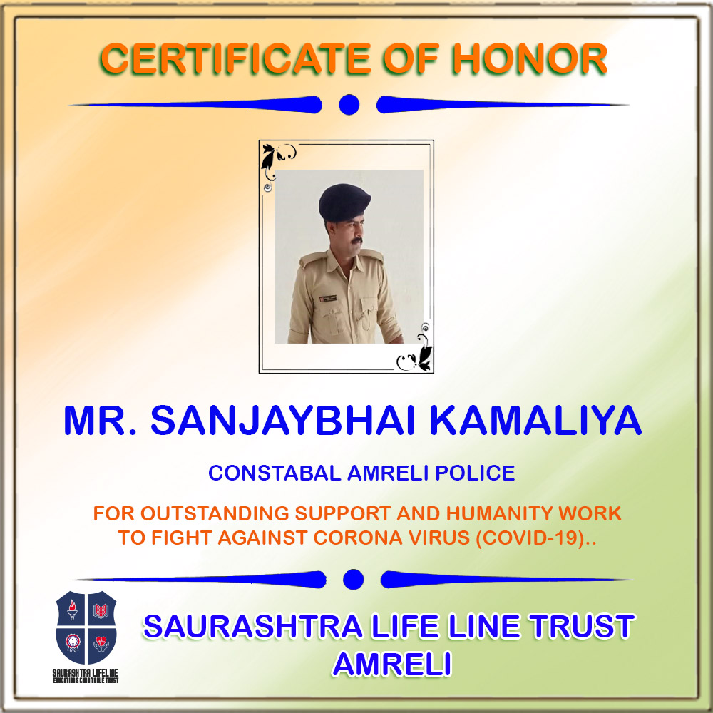 Certificate of Honor